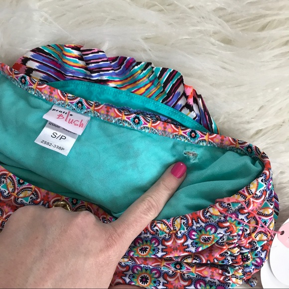 NWT profile blush bikini bottoms skirt skort Sz s - Picture 6 of 7